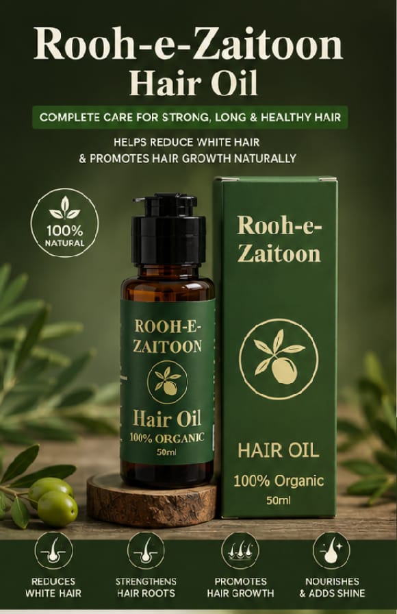 Rooh-e- zaitoon hair oil 100% organic