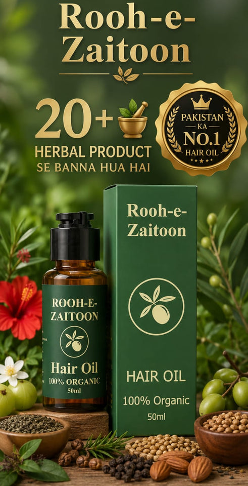 Rooh-e- zaitoon hair oil 100% organic