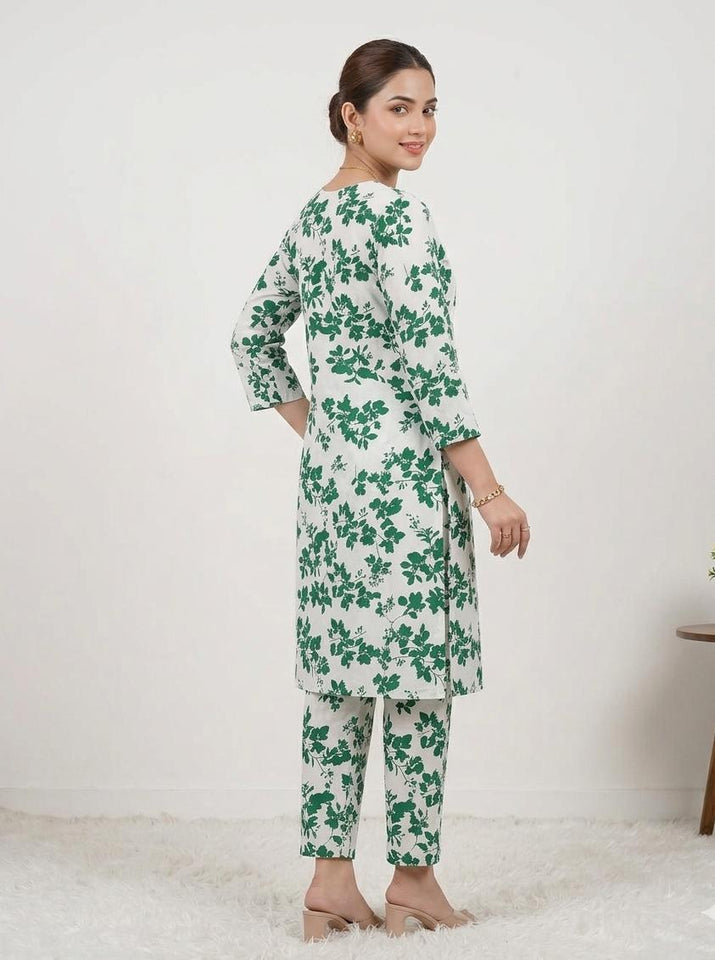 Unstitched 14 August Special 2 piece lawn suit   ( code 01 )