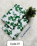 Unstitched 14 August Special 2 piece lawn suit   ( code 01 )