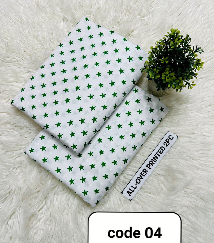Unstitched 14 August Special 2 piece lawn suit Allover ( code 04 )