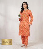 Premium Printed Allover 2pcs Unstitched Lawn Suit ( code 10 )