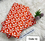 Premium Printed Allover 2pcs Unstitched Lawn Suit ( code 10 )