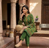 Premium Printed Allover 2pcs Unstitched Lawn Suit ( code 15 )