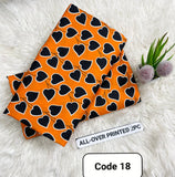 Premium Printed Allover 2pcs Unstitched Lawn Suit ( code 18 )
