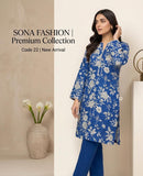 Premium Printed Allover 2pcs Unstitched Lawn Suit ( code 22 )