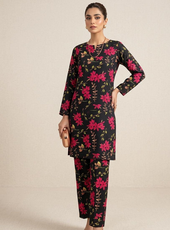 Premium Printed Allover 2pcs Unstitched Lawn Suit ( code 24 )