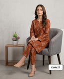 Premium Printed Allover 2pcs Unstitched Lawn Suit ( code 27 )