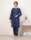 Premium Printed Allover 2pcs Unstitched Lawn Suit ( code 28 )