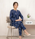 Premium Printed Allover 2pcs Unstitched Lawn Suit ( code 28 )