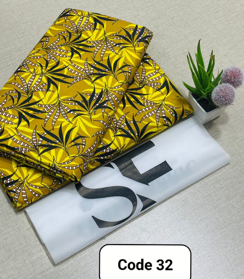 Premium Printed Allover 2pcs Unstitched Lawn Suit ( code 32 )