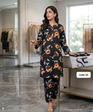 Premium Printed Allover 2pcs Unstitched Lawn Suit ( code 34 )